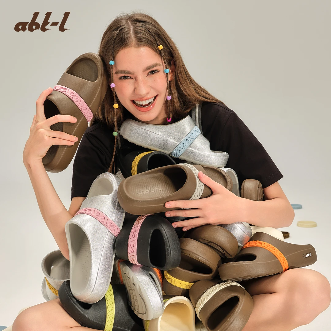 ABT-L【圈圈鞋】5cm厚底男女拖鞋明星同款夏季外穿休闲替换条带款