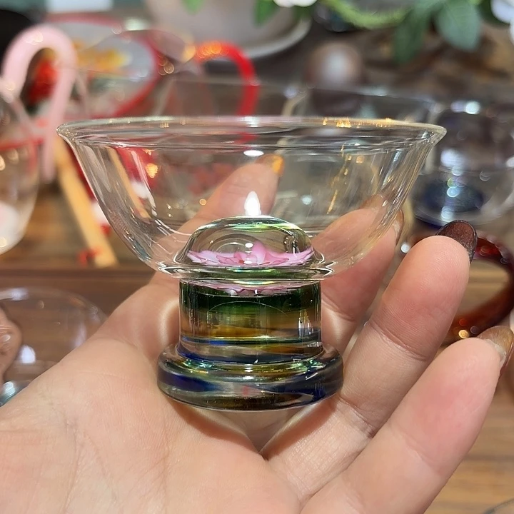 玻璃茶器高足分花语