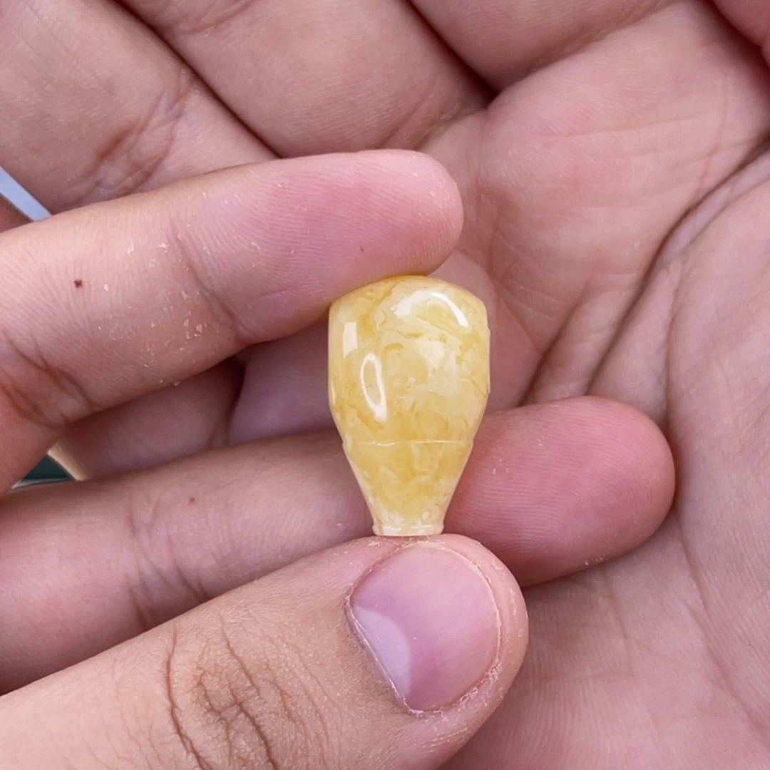 琥珀未镶嵌裸石蜜蜡三通