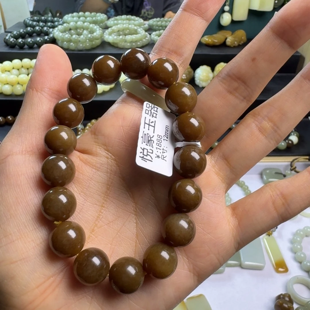 卡***阳未镶嵌手链和田玉（糖玉）