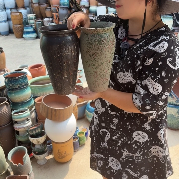 口14高25瑕疵两个盆子。