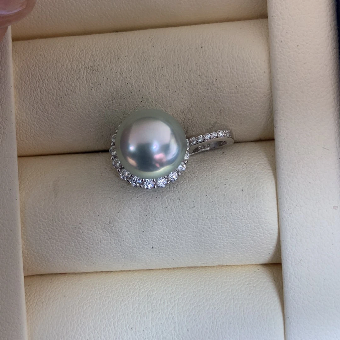 海水珍珠颈饰银S925镶嵌