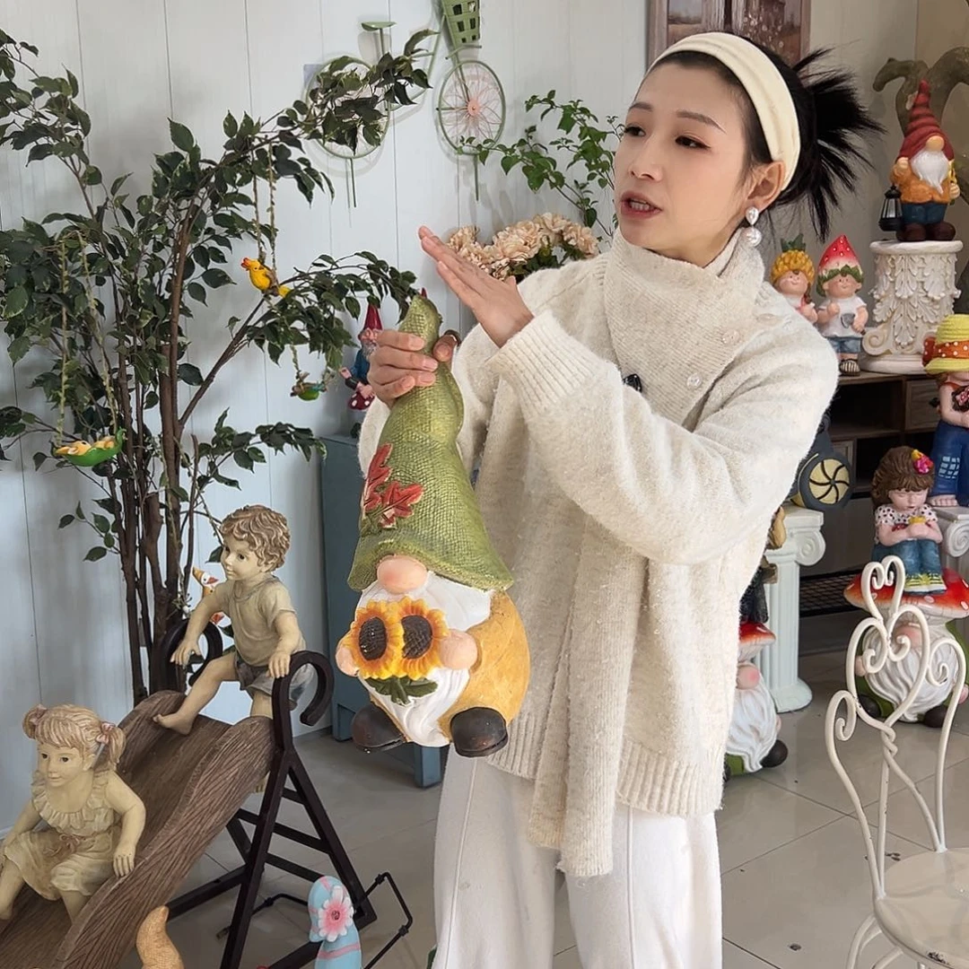 花园摆件红红火火