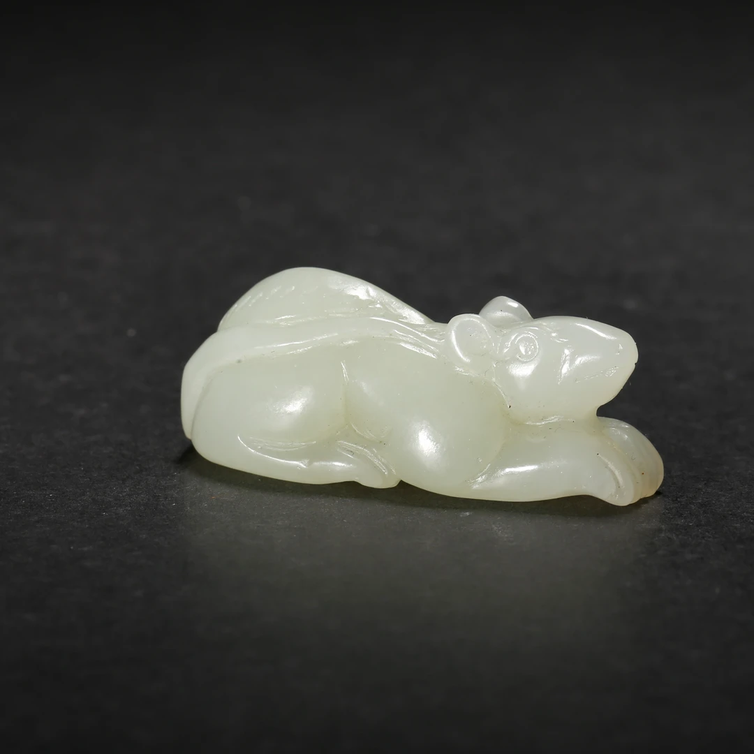 清代*子鼠玉坠/10JTY3336/和田玉【北京文博】