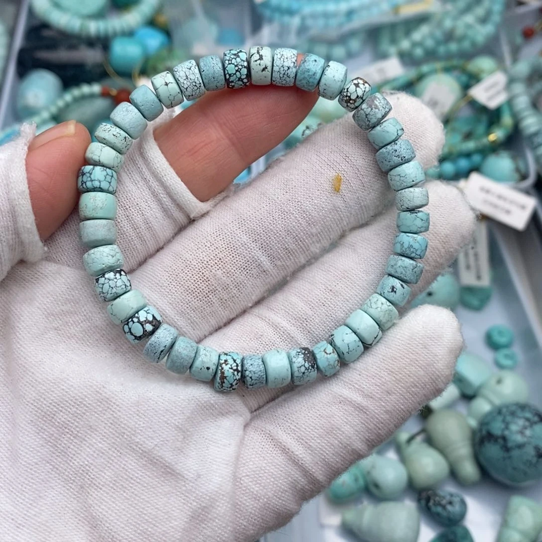 未镶嵌绿松石卡6➕直切手串