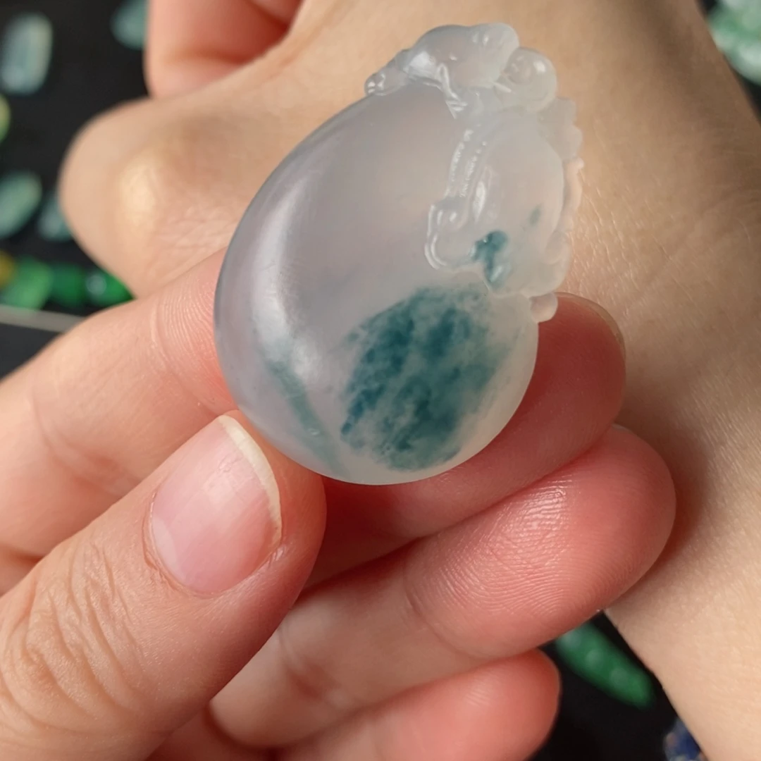 定制翡翠未镶嵌钱袋子