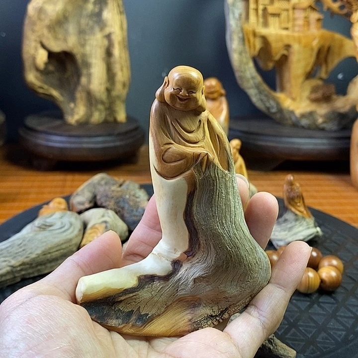 开***树柏木（崖柏）弥勒手把