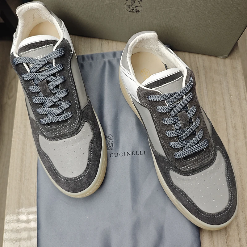 顶配BC气质明星款！高档时尚百搭全皮系带板鞋舒适平底男鞋运动鞋