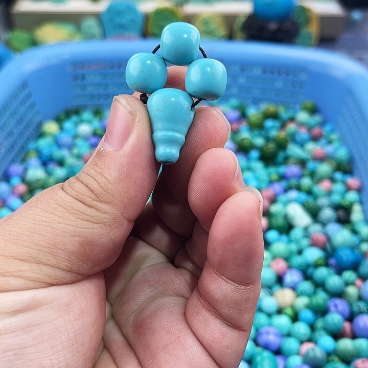 未镶嵌菱锰矿珠宝半成品