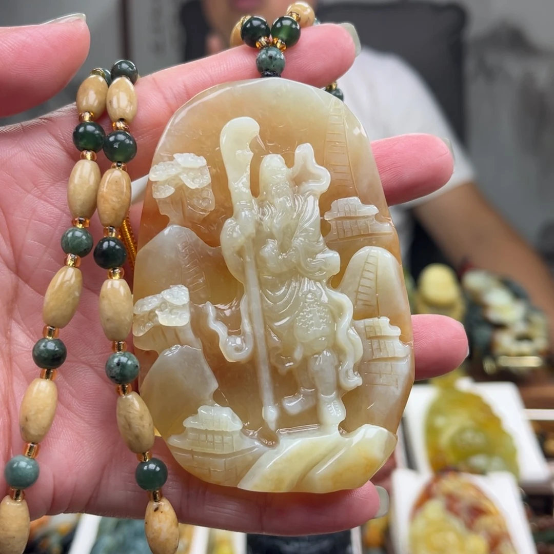 岫玉未镶嵌挂件挂件
