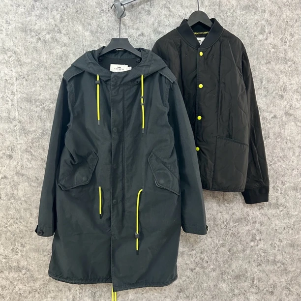95新 COACH/蔻驰 蔻驰黑蓝色外套套装