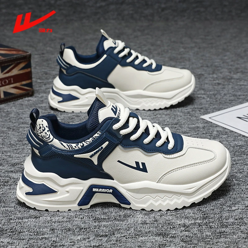 回力男鞋正品冬季青少年皮面减震男运动鞋学生复古潮流休闲跑步鞋