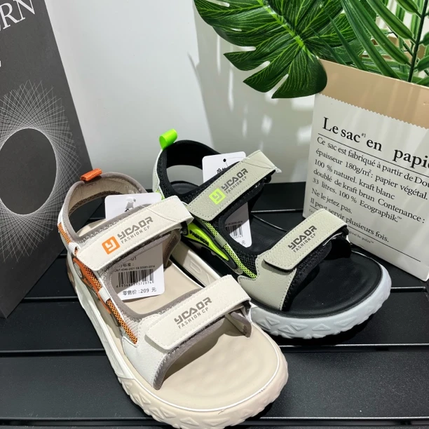 永高人夏季大童凉鞋男童青少年沙滩鞋