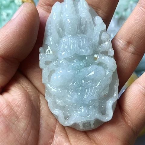 翡翠未镶嵌颈饰天然缅甸翡翠a货