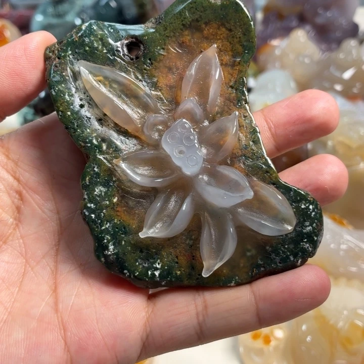 玛瑙/玉髓未镶嵌吊坠(不含链)