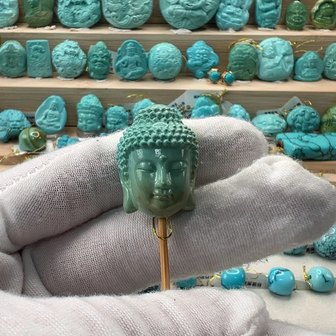 未镶嵌绿松石大日如来18.3mm