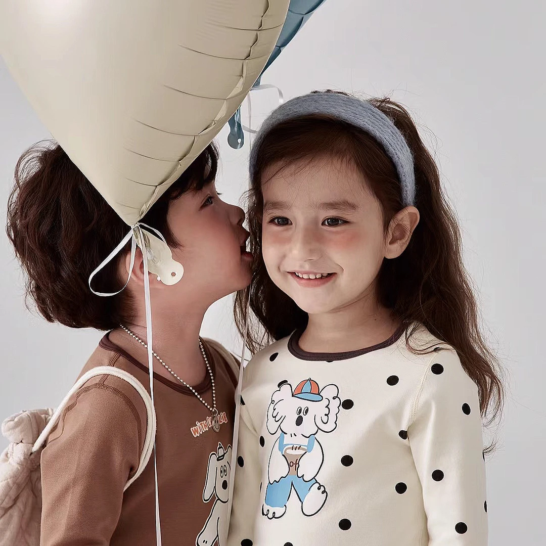 直播链接春秋（90码）长袖儿童加厚棉小童中童秋衣秋裤套装女童95棉