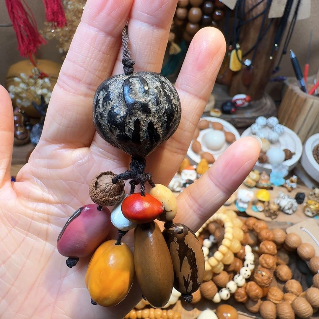 柏香籽/百香籽吊坠菩提子和