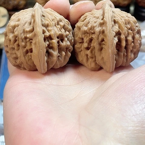 文玩核桃把件四座楼狮子头42