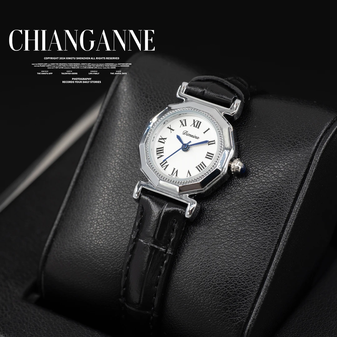 圆形防水女表2025新品爆款简约气质轻奢手表石英生日礼物腕表