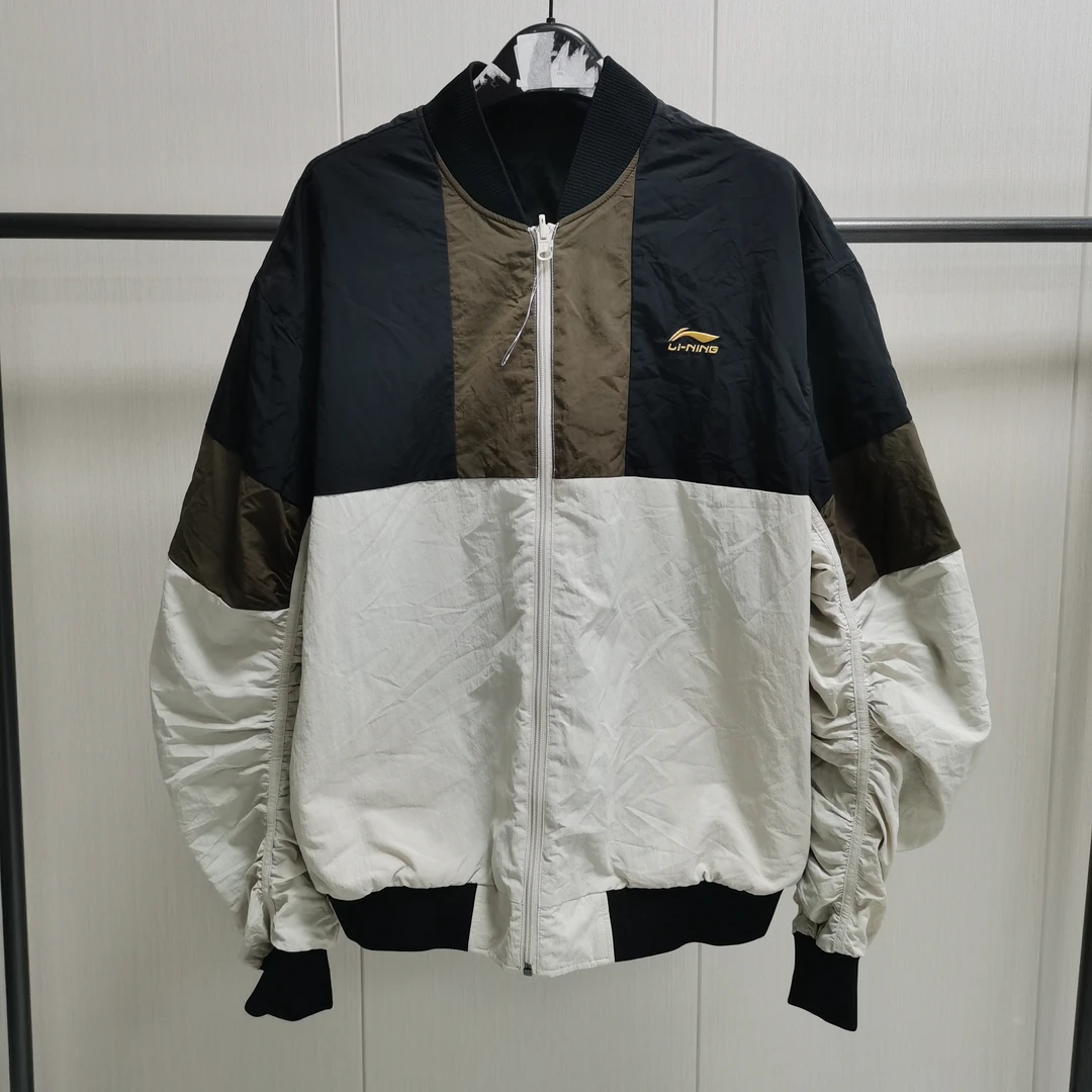 《B品以直播展示为准》李宁户外长袖复古外套防风服连帽风衣AWBU442