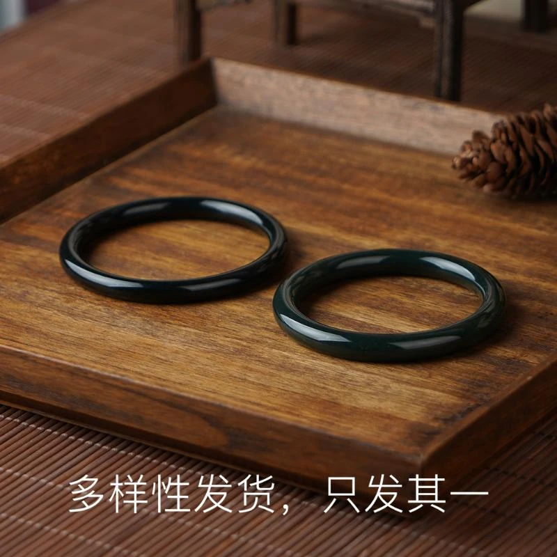 【香掌柜】量很少和田玉塔青手镯（多样性发货，发一件）