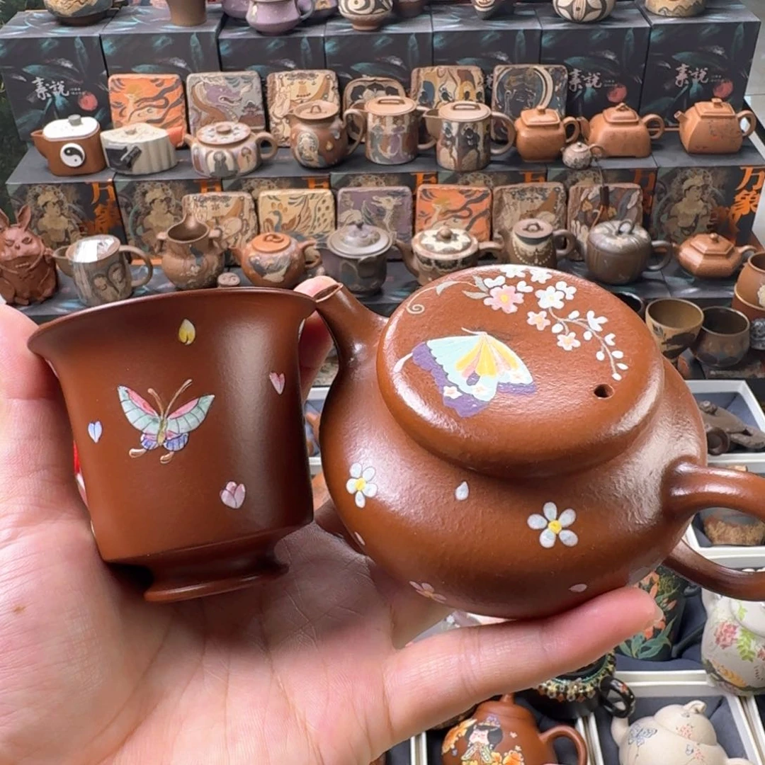 茶壶紫砂150cc一壶一杯