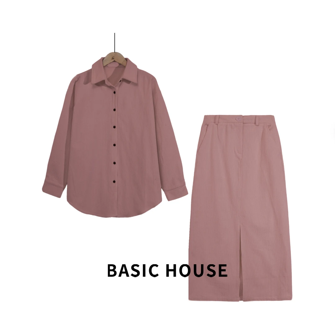 BasicHouse/百家好显瘦气质轻奢套装休闲设计师两件套B1385B5HR72