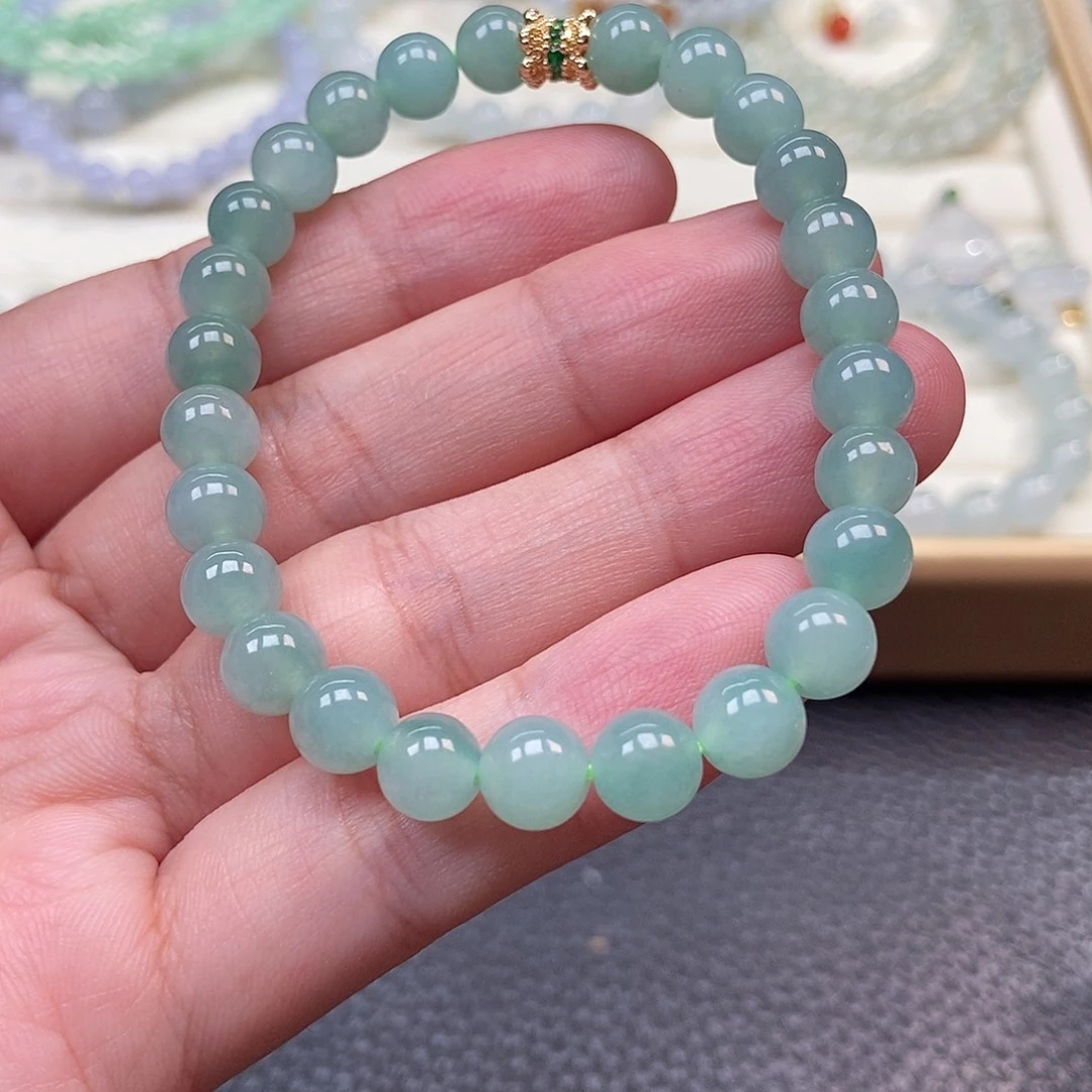 翡翠未镶嵌手链卡7