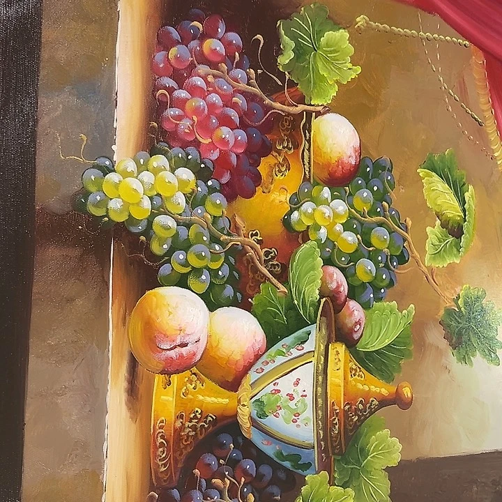 油画恭喜仔仔细细之一影子