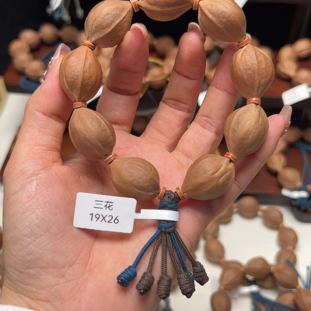 路***人橄榄核手串/手链梅林铁核手串/19X26