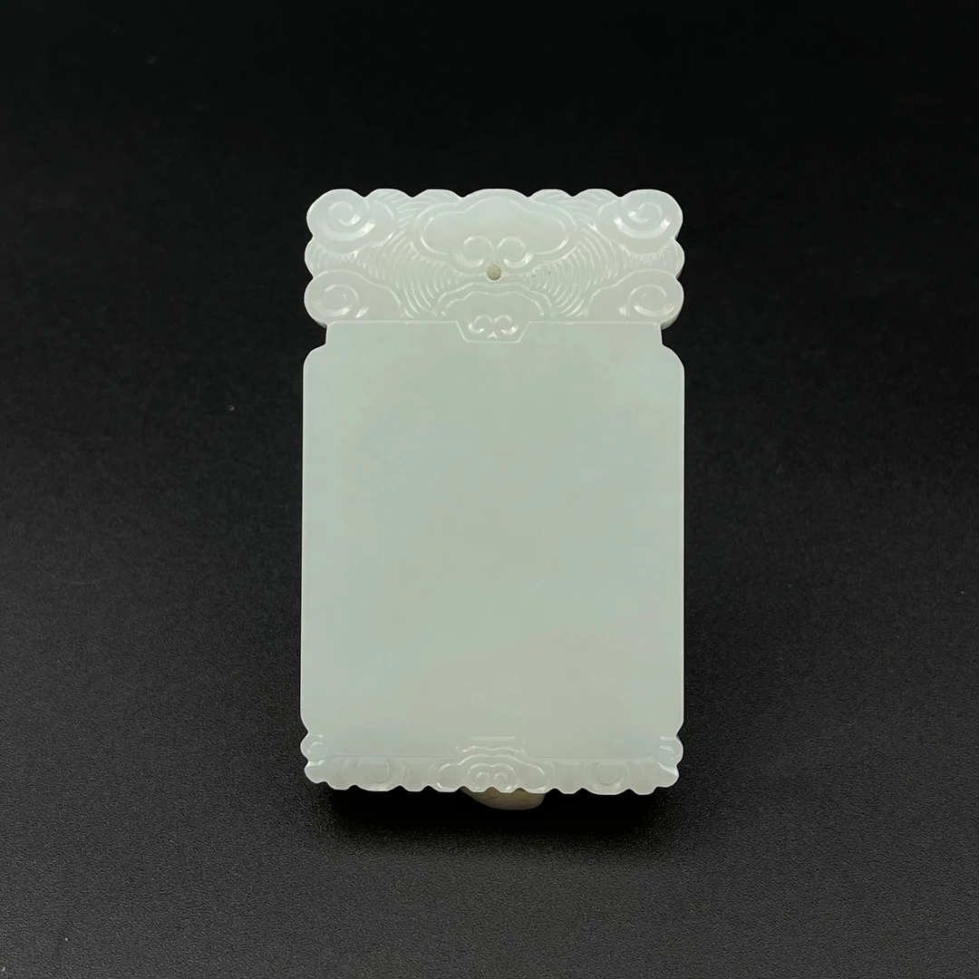 LOT.42和田玉一级白平安无事牌/589208