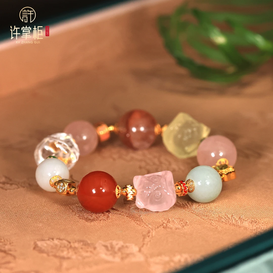 许掌柜｜S925银翡翠手串天然翡翠A货多宝配饰手饰百搭精美百搭优雅