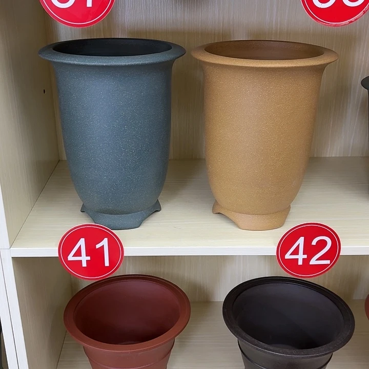 紫砂花盆灵*侠大金钟豆青1青段1发样品