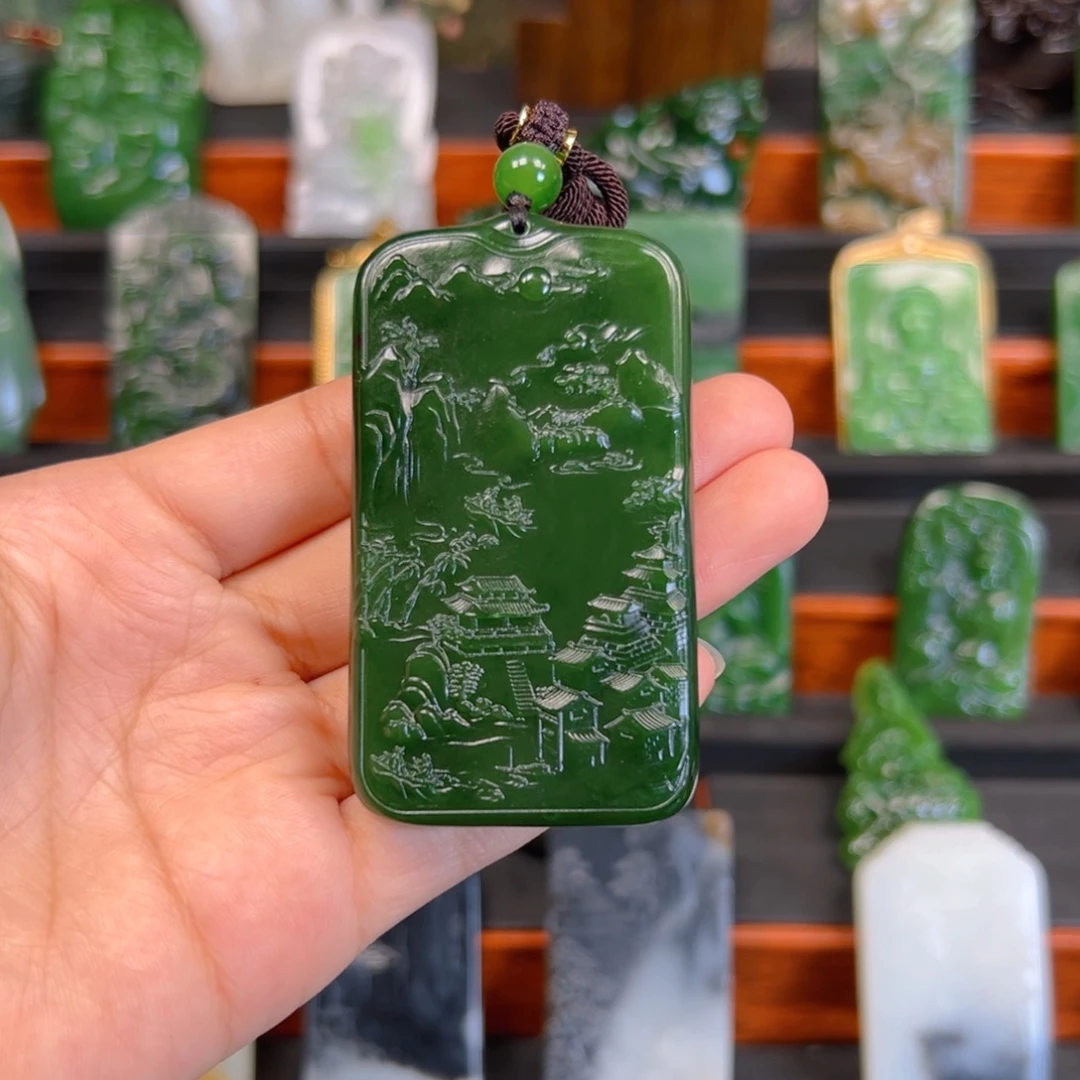 秋***浓颈饰未镶嵌和田玉