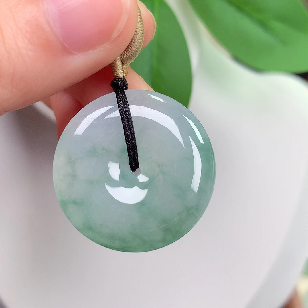 颈饰未镶嵌翡翠平安扣 27.9-4.9mm