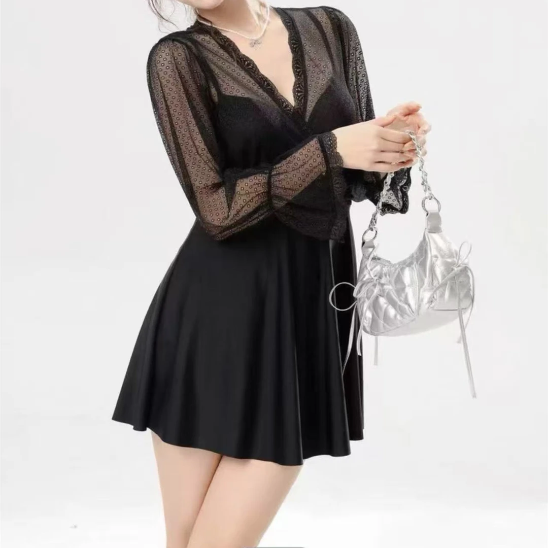 Q1000  仙女系列蕾丝网纱连体泳衣 Q757-25050804