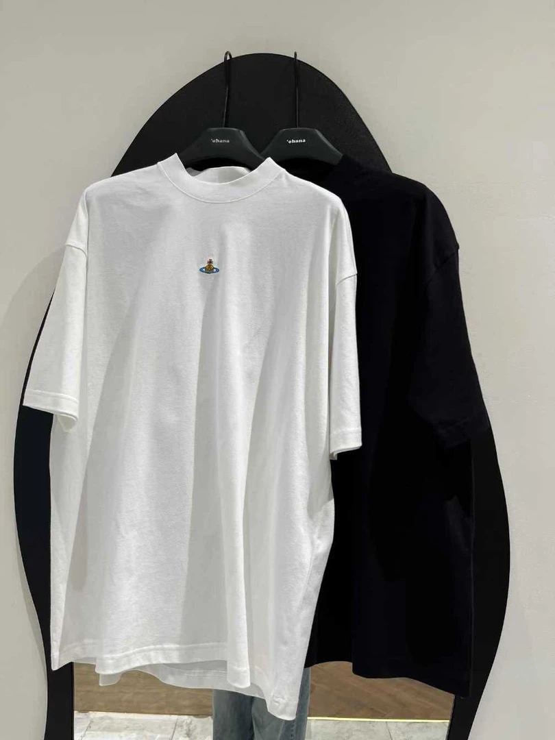 YAO PPARENTT-CCIILD100棉刺绣纯色休闲宽松百搭短袖T恤NA00747