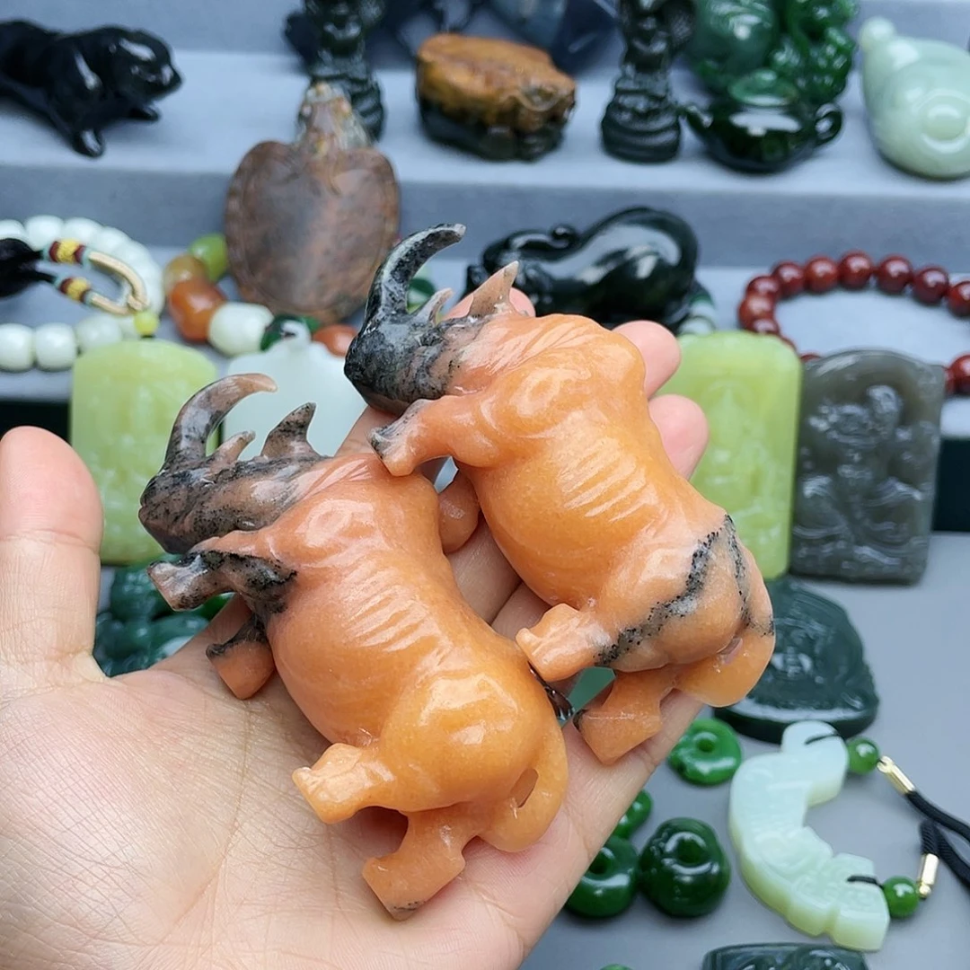 漂***海和田玉未镶嵌颈饰