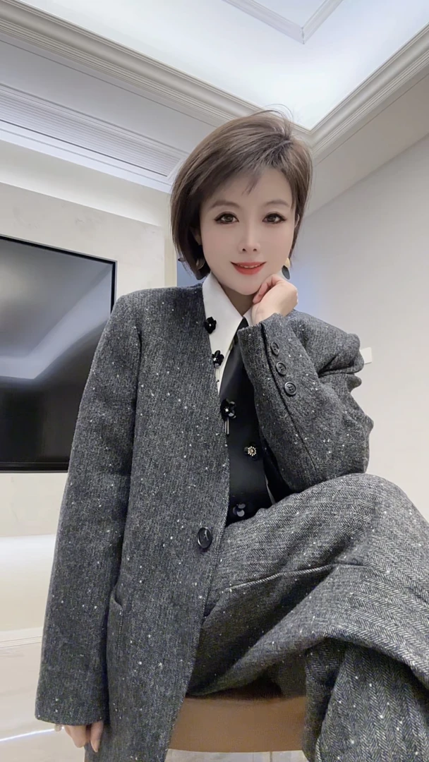 厚款秋冬西服常规款秋季韩版百搭短外套大衣休闲