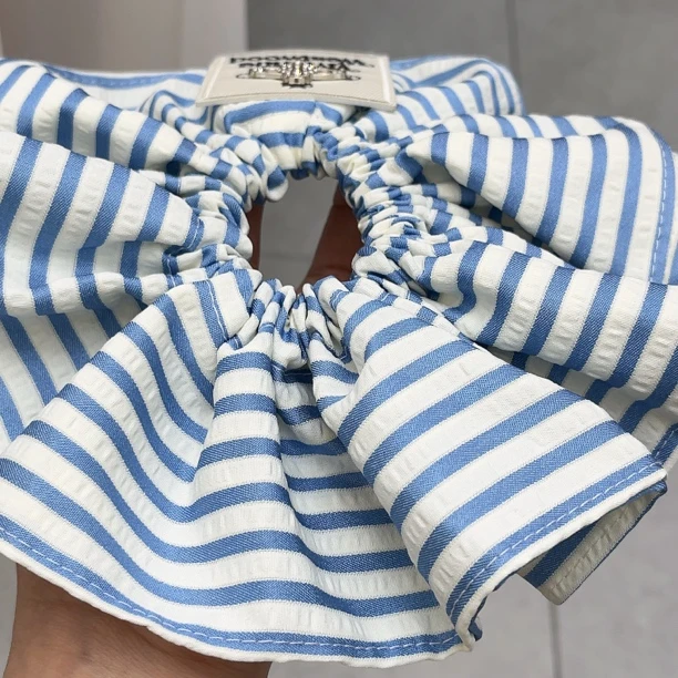 E671蓝色条纹球球大肠圈