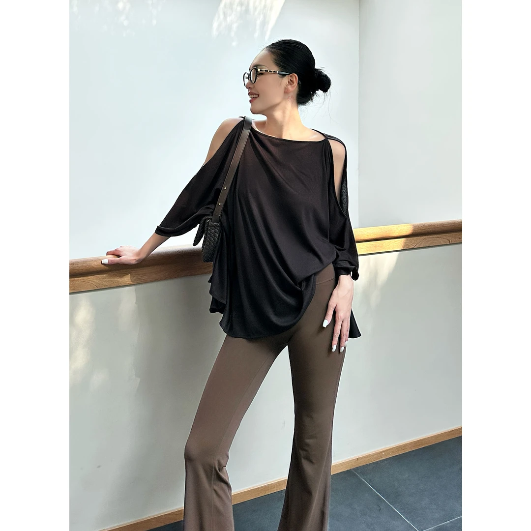 紫紫  乌木两穿上衣   莱赛尔解构两穿时髦上衣ZD07SZYL593