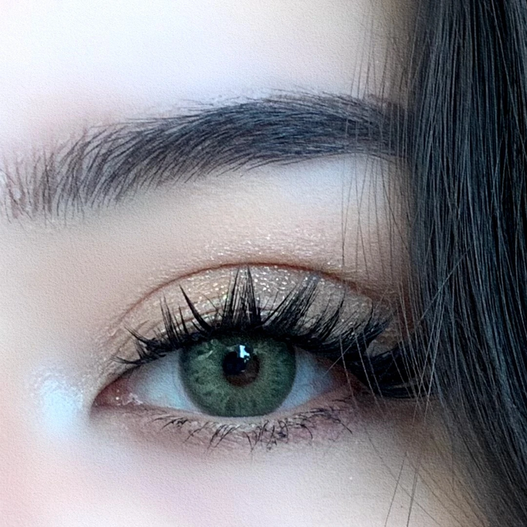 新疆专线化妆师专用～新手双V自然单簇化妆黑细梗大花卷狐系假睫毛