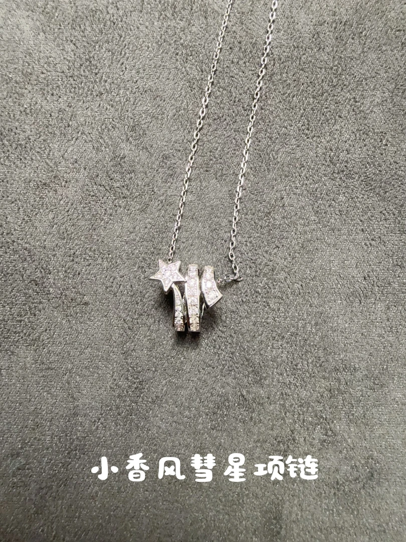 合金项链  V金CNC工艺项链 小香风彗星项链   081