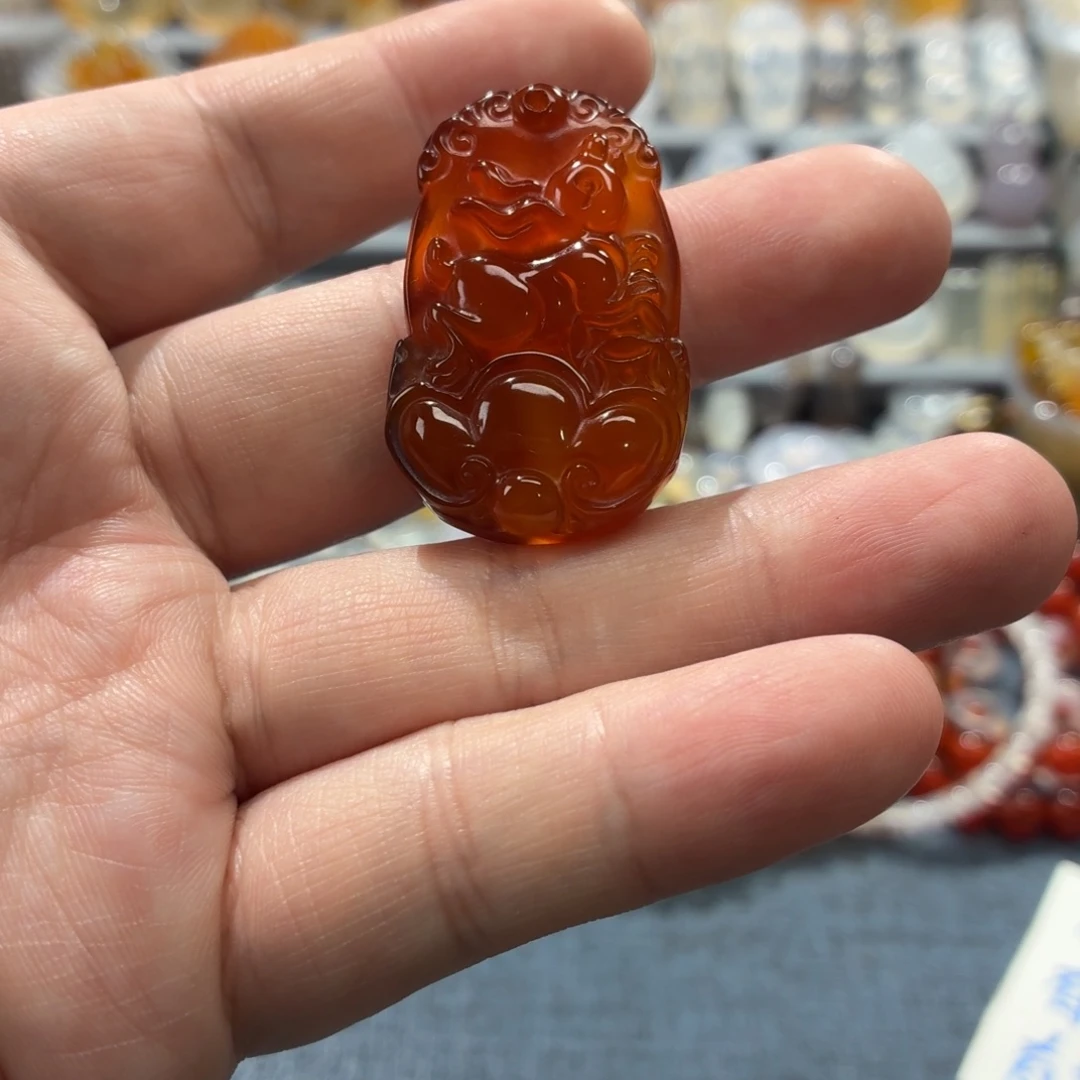 玛瑙/玉髓未镶嵌吊坠(不含链)