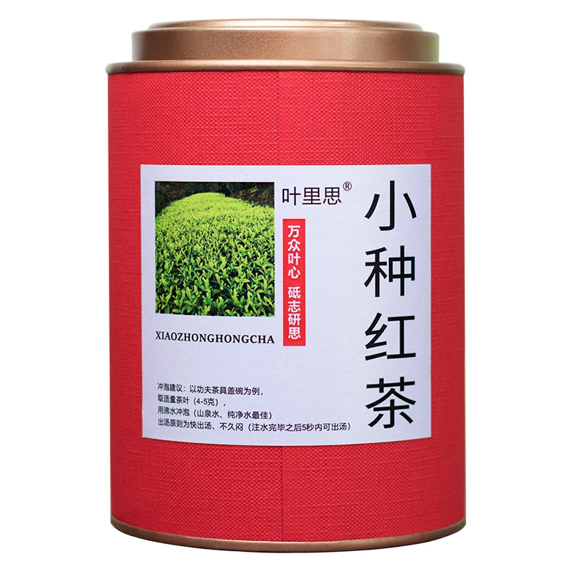 叶里思 红茶正山花香小种红茶浓香型茶叶礼盒装高档送礼自饮罐装