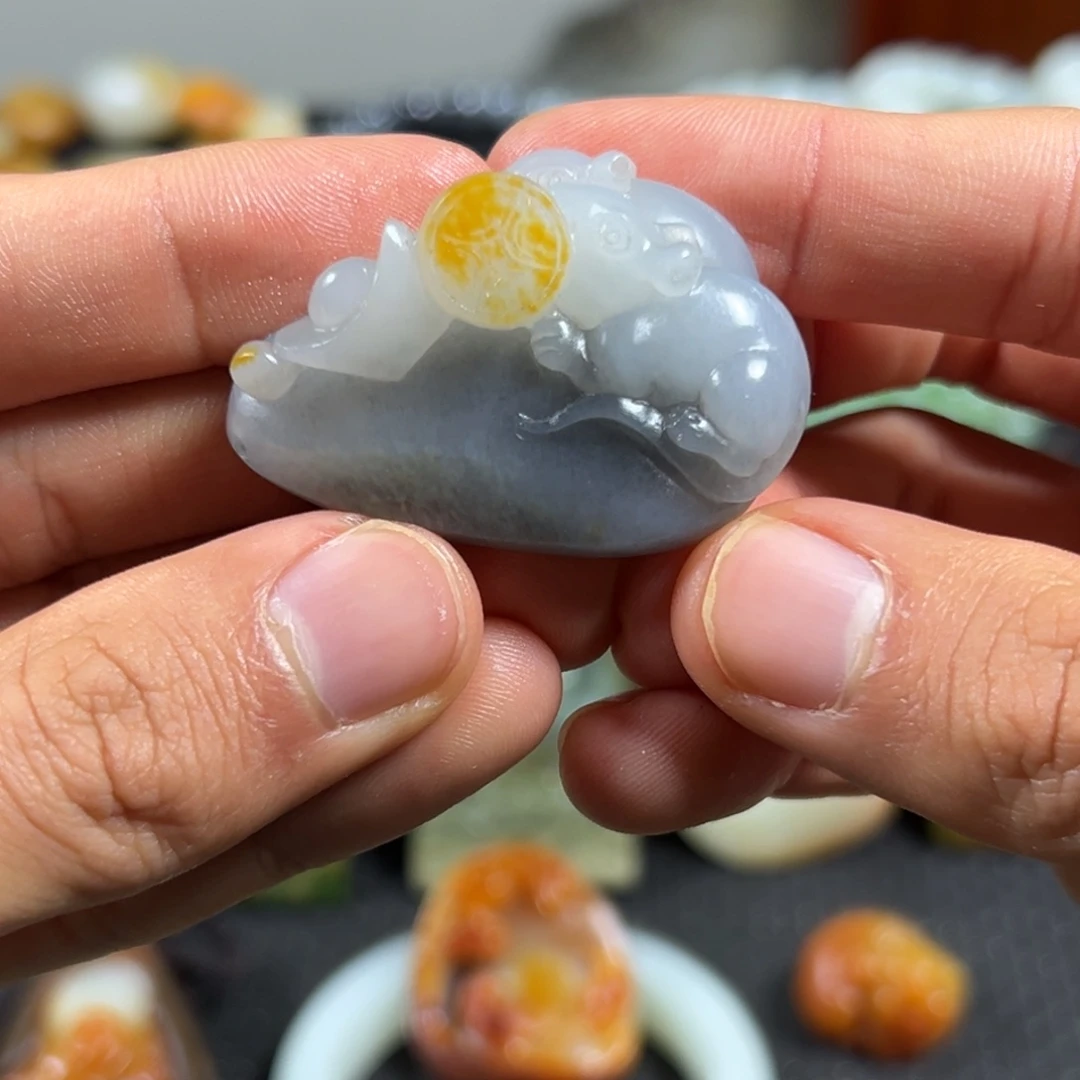 和田玉未镶嵌吊坠(不含链)