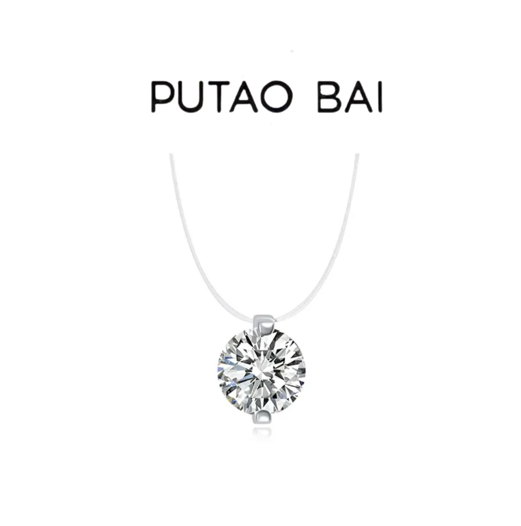 坠链均925银锆石 蛮好的人生孙俪同款明星人鱼之泪项链