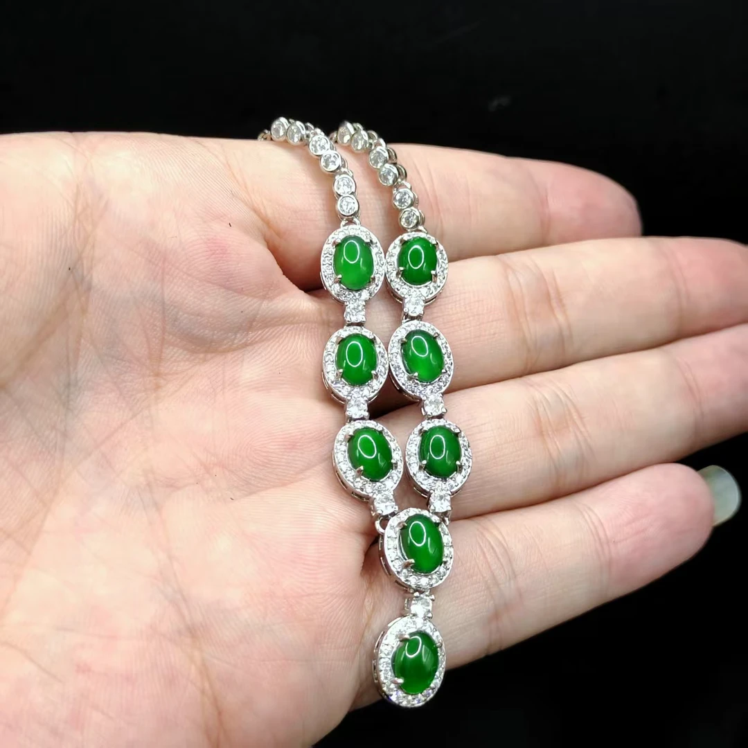 【李想精选】翡翠DIY蛋面女神链RLXJ-约8-6mm