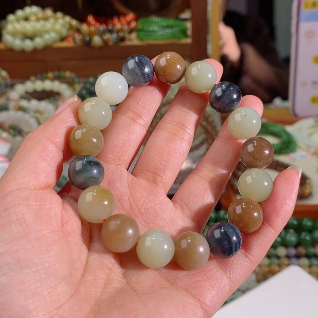 和田玉手串多样性拍一发一未镶嵌